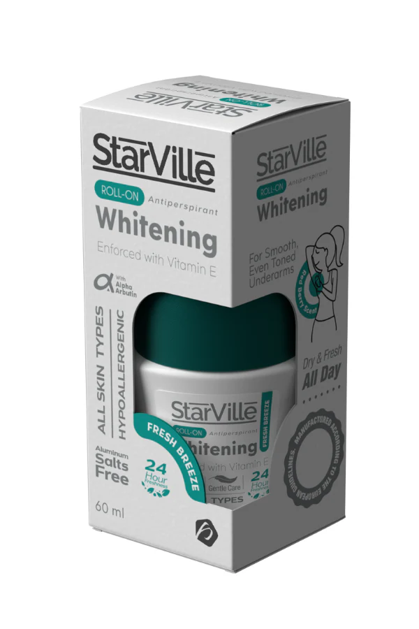Starville Roll-On Antiperspirant Whitening -60 Ml