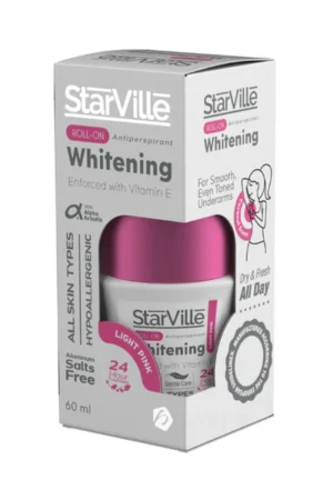 Starville Roll-On Antiperspirant Whitening -60 Ml Light pink Starville Roll-On Antiperspirant Whitening -60 Ml - Light pink